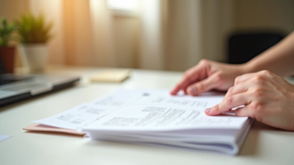 Mains d'une personne plaçant un document dans un dossier organisé avec satisfaction