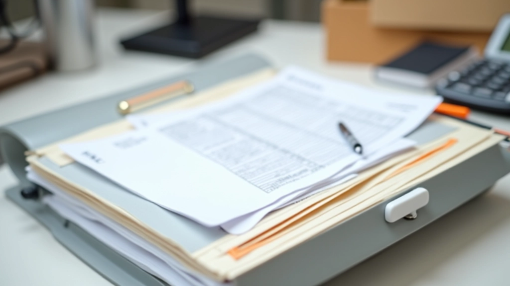 Avis d'imposition et documents fiscaux organisés dans une chemise administrative avec étiquette 'Impôts'